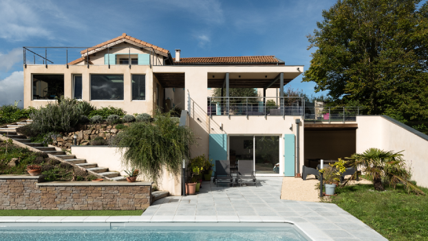 Image de Terrasse et Maison individuelle 